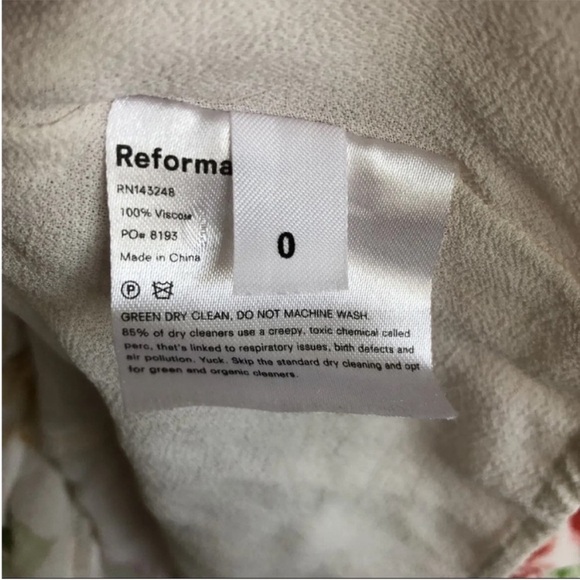 Reformation Hyacinth Mini Dress Winona Floral Off The Shoulder - Picture 8 of 8